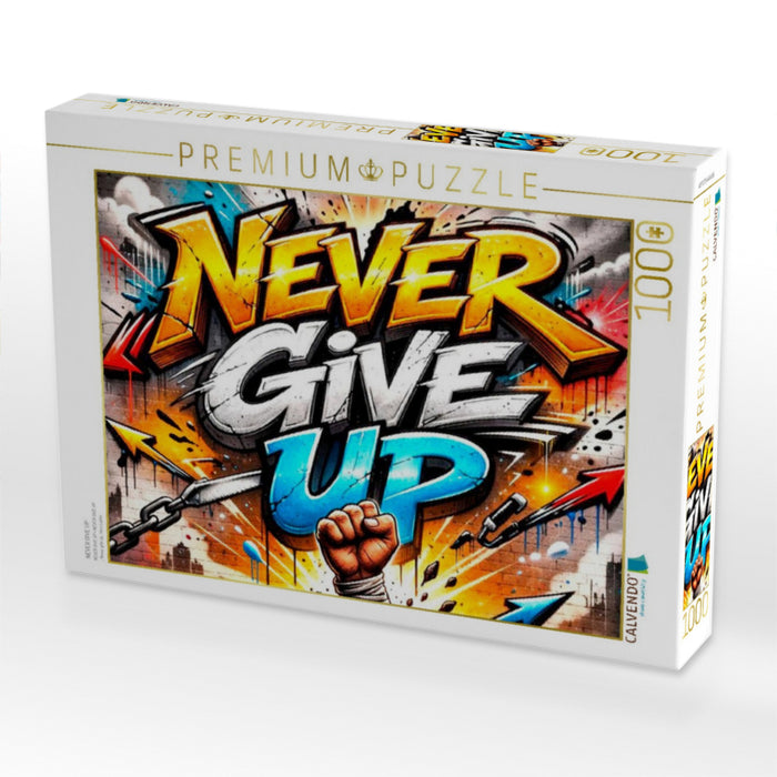 NEVER GIVE UP - CALVENDO Foto-Puzzle'