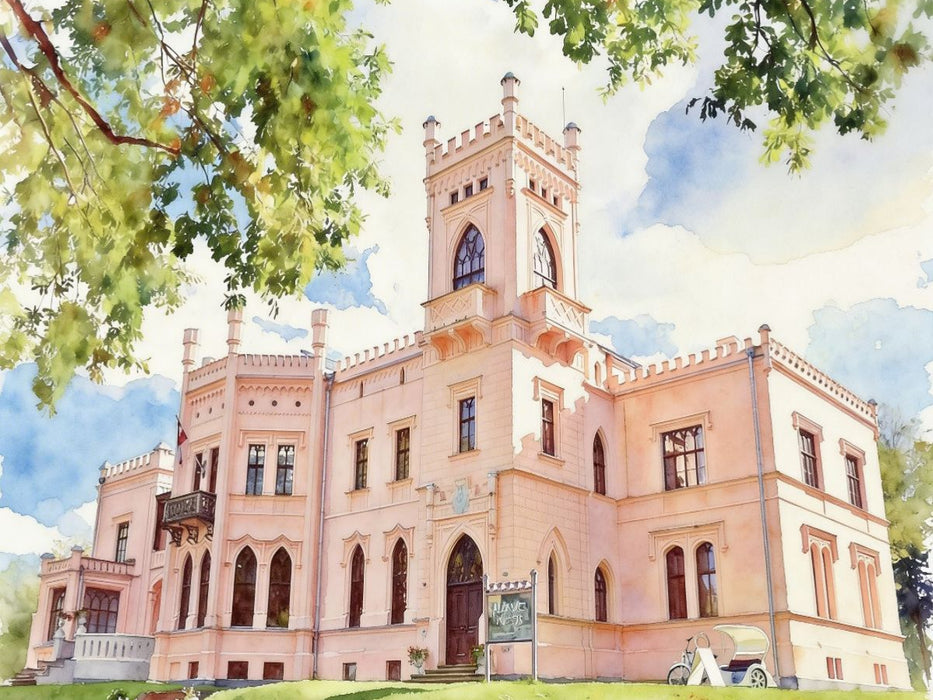 Stadtmuseum Marienburg in Lettland - CALVENDO Foto-Puzzle'