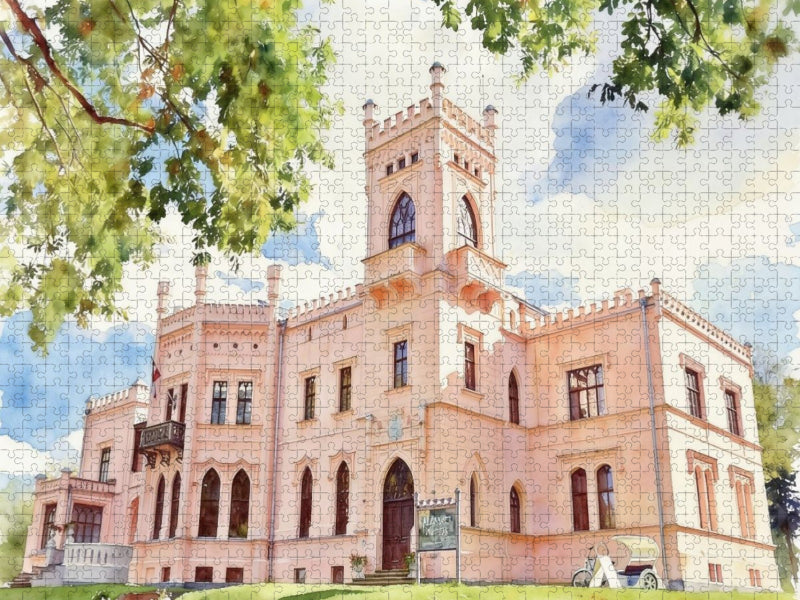 Stadtmuseum Marienburg in Lettland - CALVENDO Foto-Puzzle'
