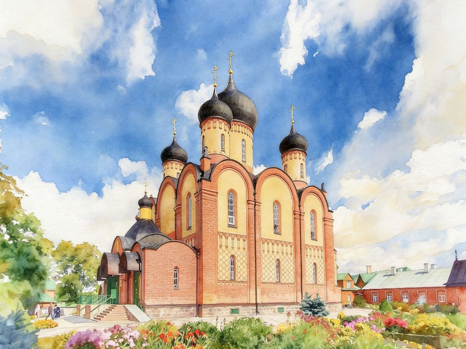 Kloster Pühtitsa in Estland - CALVENDO Foto-Puzzle'