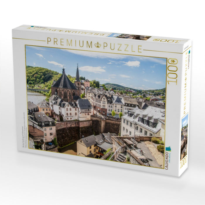 Buntes Saarburg im Frühsommer - CALVENDO Foto-Puzzle'