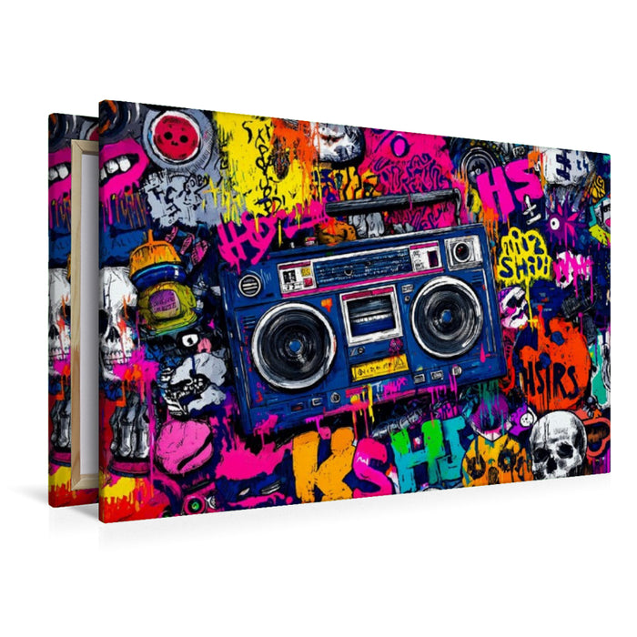 Premium Textil-Leinwand Ein Motiv aus dem Kalender City Beats - Graffiti Dreams