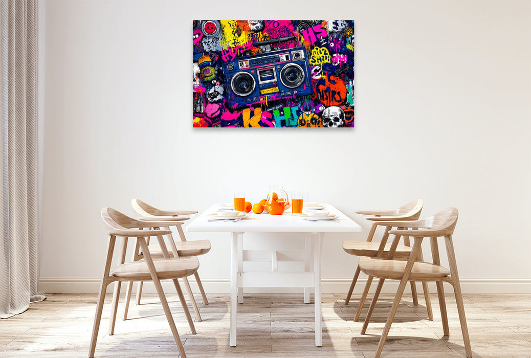 Premium Textil-Leinwand Ein Motiv aus dem Kalender City Beats - Graffiti Dreams
