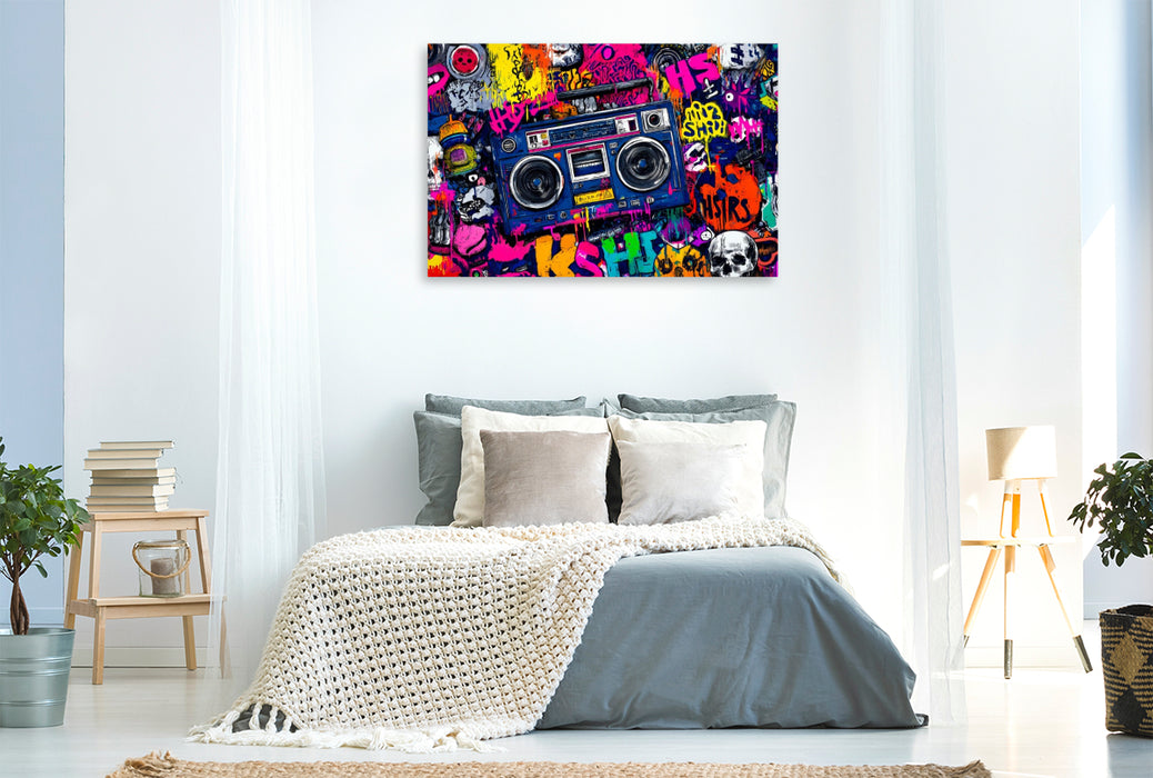 Premium Textil-Leinwand Ein Motiv aus dem Kalender City Beats - Graffiti Dreams