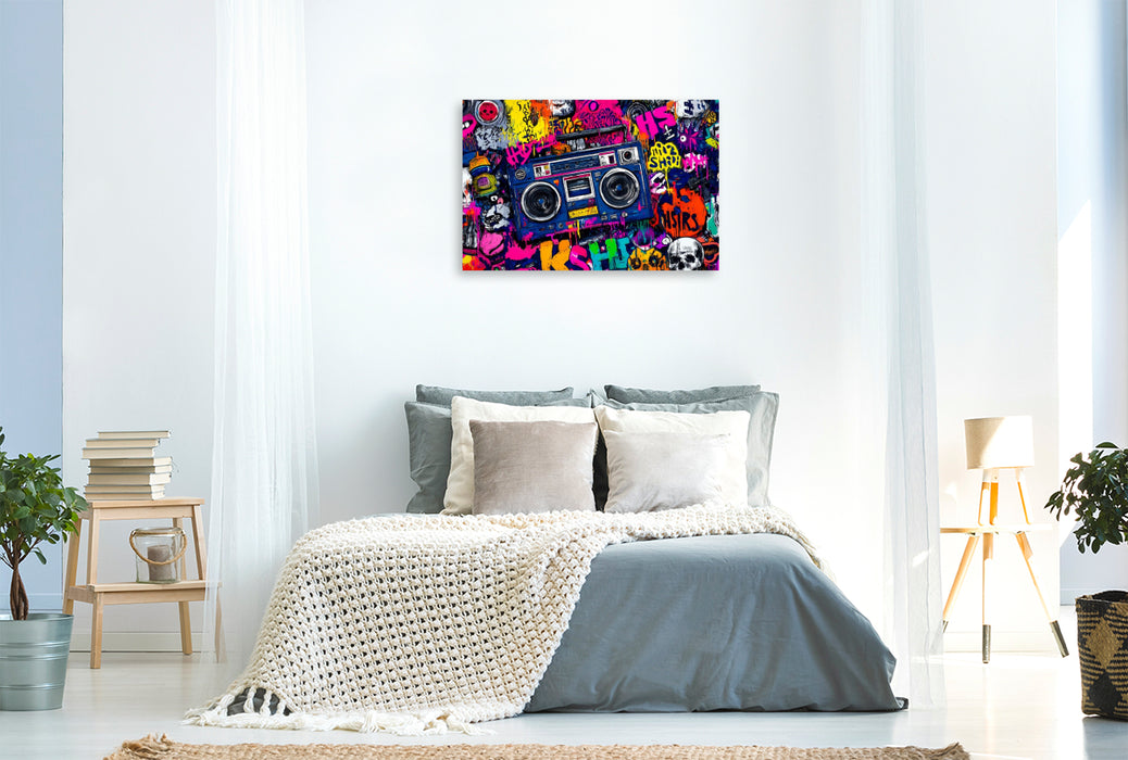 Premium Textil-Leinwand Ein Motiv aus dem Kalender City Beats - Graffiti Dreams