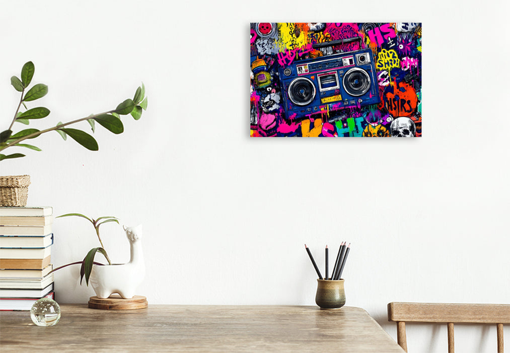 Premium Textil-Leinwand Ein Motiv aus dem Kalender City Beats - Graffiti Dreams