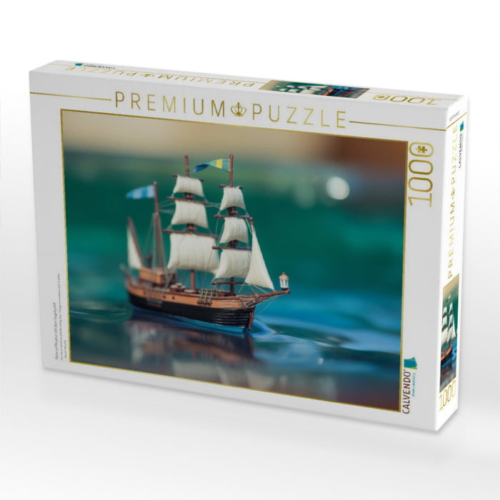 Reise in Miniatur mit dem Segelschiff - CALVENDO Foto-Puzzle'