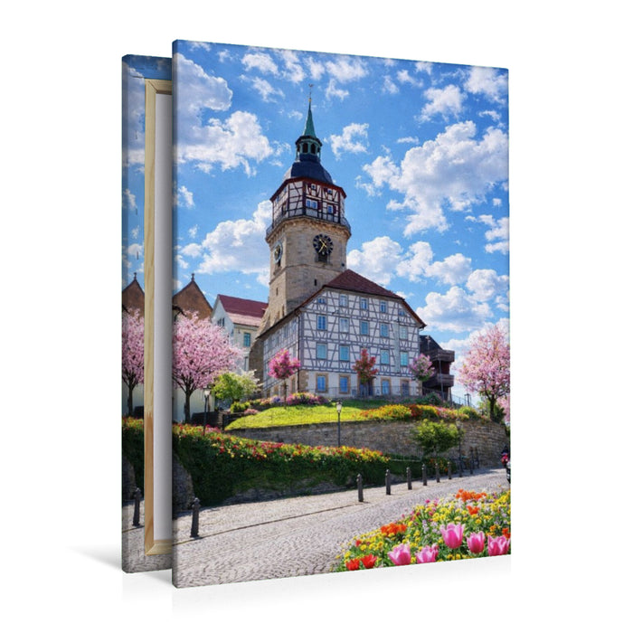 Premium Textil-Leinwand Turmschulhaus und Galerie in Backnang
