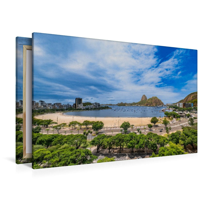 Premium Textil-Leinwand Weite der Botafogo-Bucht