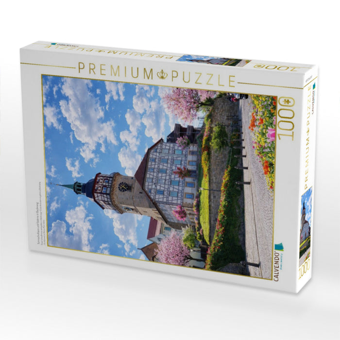 Turmschulhaus und Galerie in Backnang - CALVENDO Foto-Puzzle'