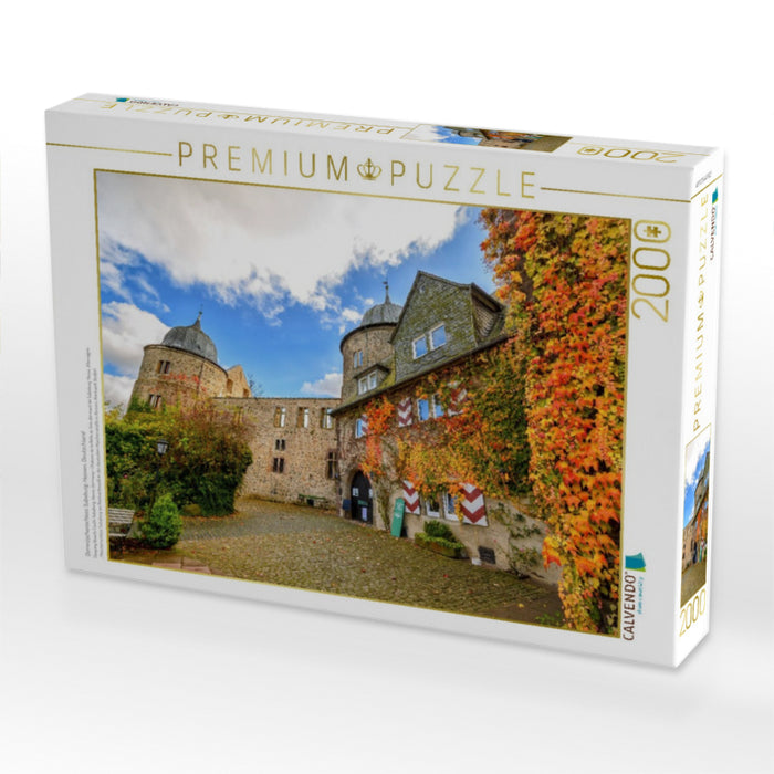 Dornröschenschloss Sababurg, Hessen, Deutschland - CALVENDO Foto-Puzzle'