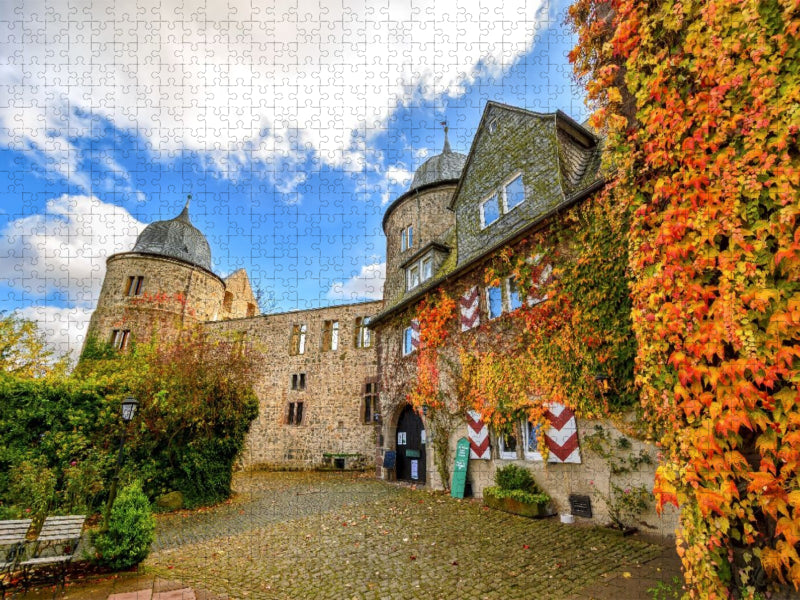 Dornröschenschloss Sababurg, Hessen, Deutschland - CALVENDO Foto-Puzzle'