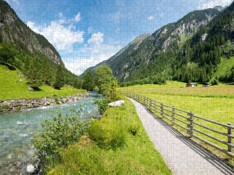 Gemütliche Wanderung im Stilluptal – Naturgenuss nahe Mayrhofen - CALVENDO Foto-Puzzle'