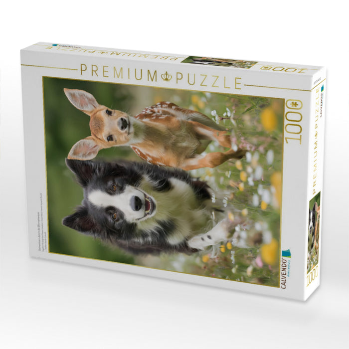 Gemeinsam durch die Blumenwiese - CALVENDO Foto-Puzzle'