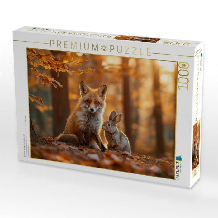 Ein stiller Moment im Herbstwald - CALVENDO Foto-Puzzle'