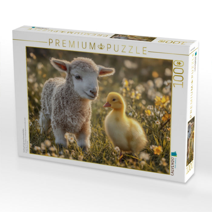 Frühling bringt neue Freundschaften - CALVENDO Foto-Puzzle'