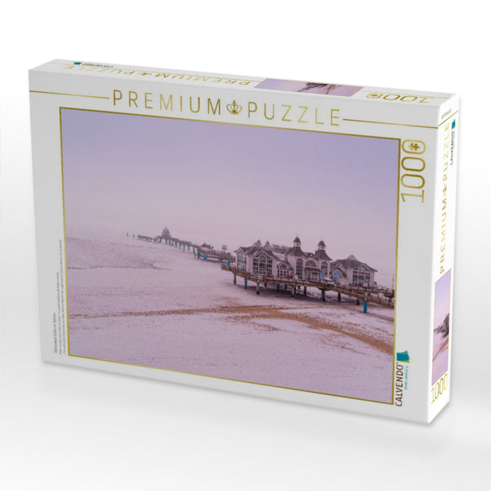 Ostseebad Sellin im Winter - CALVENDO Foto-Puzzle'