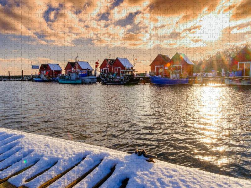 Weiße Wiek im Winter - CALVENDO Foto-Puzzle'