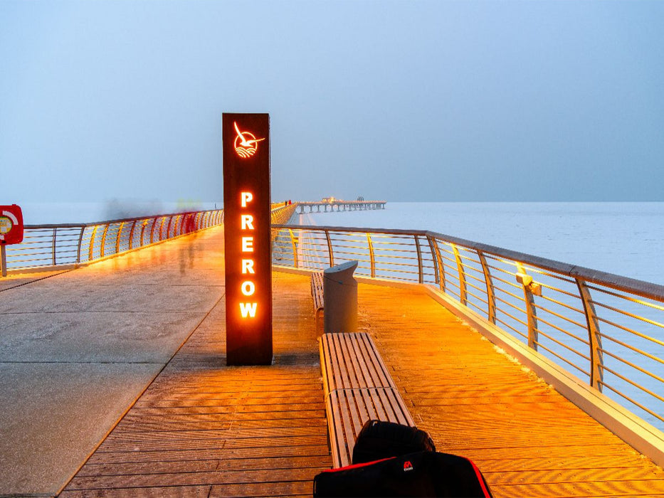Ostseebad Prerow, winterliche Seebrücke - CALVENDO Foto-Puzzle'