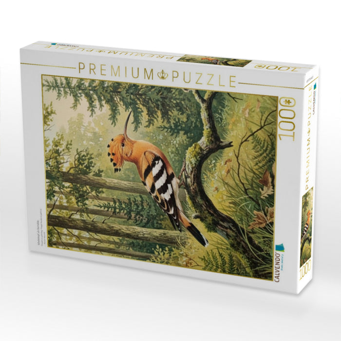 Wiedehopf als Gemälde - CALVENDO Foto-Puzzle'