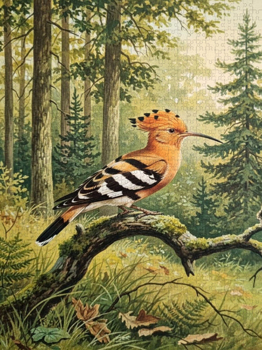 Wiedehopf als Gemälde - CALVENDO Foto-Puzzle'