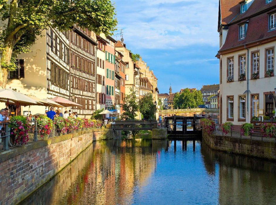 Stadtviertel Petite France, Straßburg - CALVENDO Foto-Puzzle'