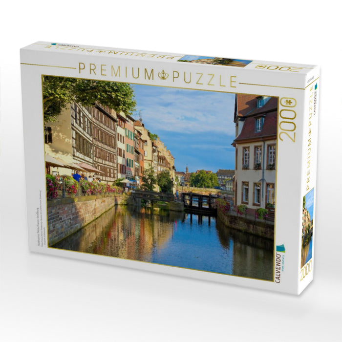 Stadtviertel Petite France, Straßburg - CALVENDO Foto-Puzzle'