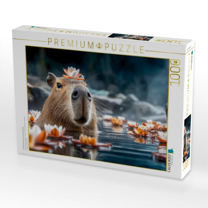 Ich liebe Seerosen-Schönheitsbäder - CALVENDO Foto-Puzzle'