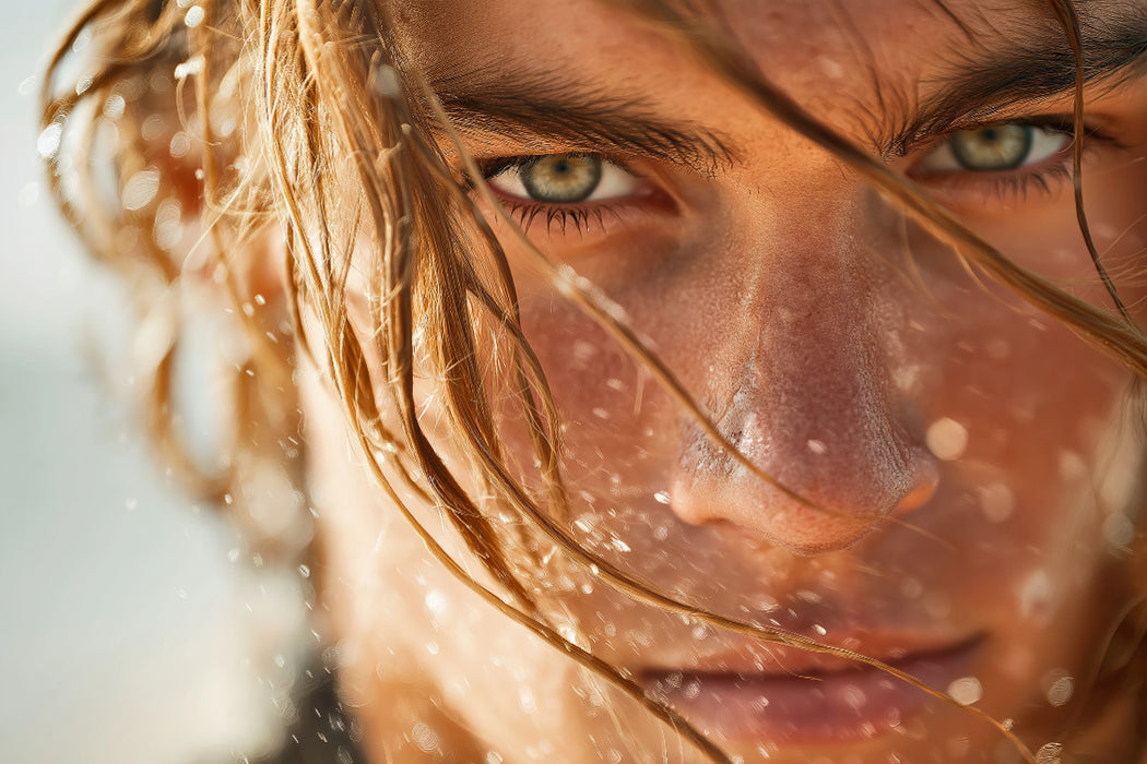Premium Textil-Leinwand Ein Blick, so tief wie das Meer