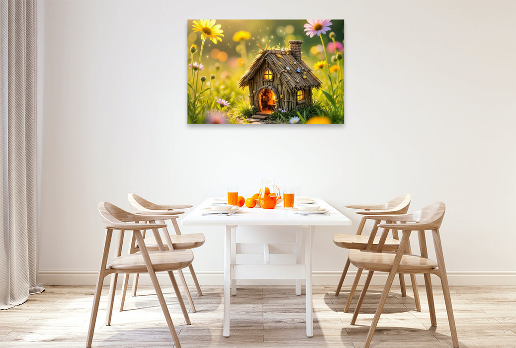 Premium Textil-Leinwand Sommerlicht im Feenhaus