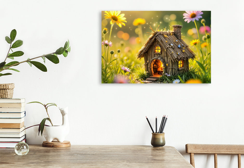 Premium Textil-Leinwand Sommerlicht im Feenhaus