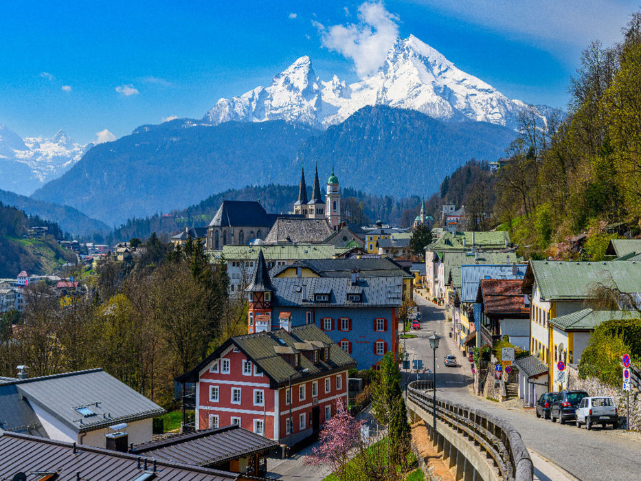 Blick auf Berchtesgaden, Berchtesgaden - CALVENDO Foto-Puzzle'