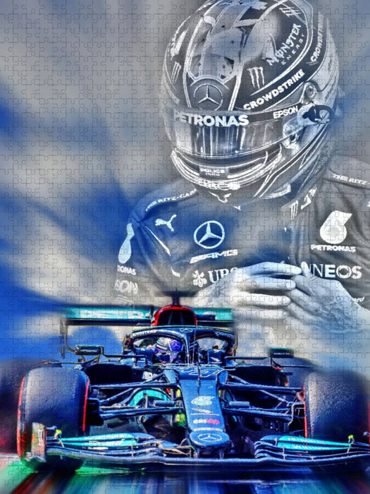 Lewis Hamilton - siebenfacher Weltmeister der Formel 1 - CALVENDO Foto-Puzzle'