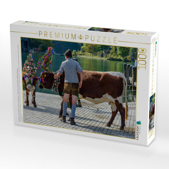 Ein Motiv aus dem Kalender Servus am Königssee - Zu Besuch am bekanntesten Gebirgssee Bayerns - CALVENDO Foto-Puzzle'