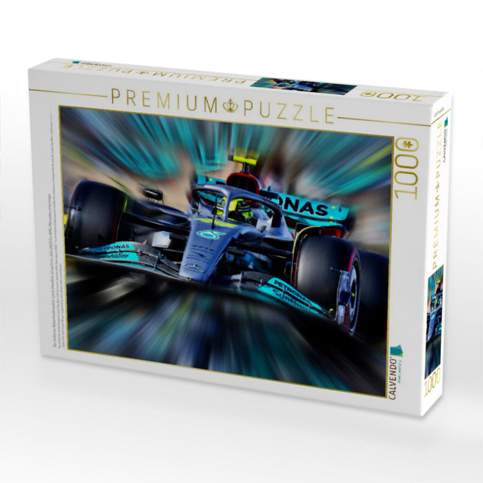 Der britische Rekordweltmeister Lewis Hamilton ist auch im Jahr 2022 für AMG-Mercedes unterwegs. - CALVENDO Foto-Puzzle'