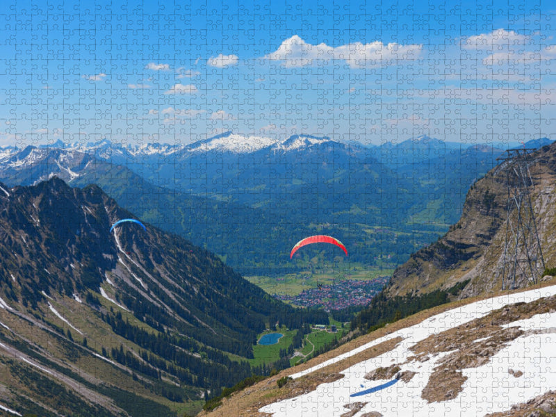 Talblick vom Nebelhorn - CALVENDO Foto-Puzzle'