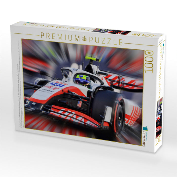 Mick Schumacher, Sohn der deutschen Motosportlegende Michael Schumacher, gilt als schnell und sehr talentiert. - CALVENDO Foto-Puzzle'