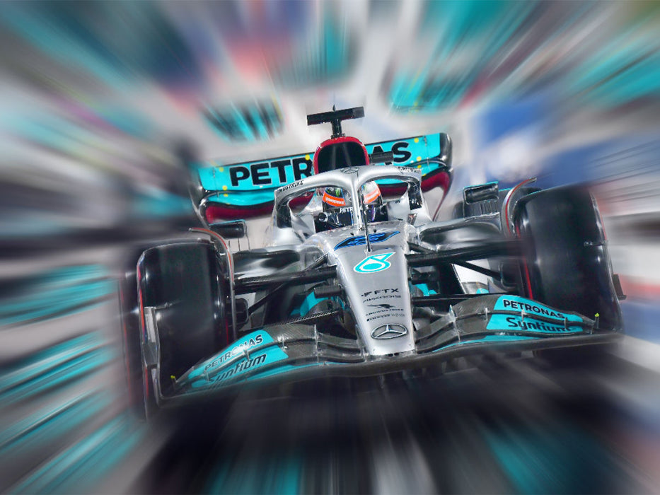 Der Brite George Russell gilt als eines der größten Talente der Formel 1 und startet für AMG-Mercedes. - CALVENDO Foto-Puzzle'
