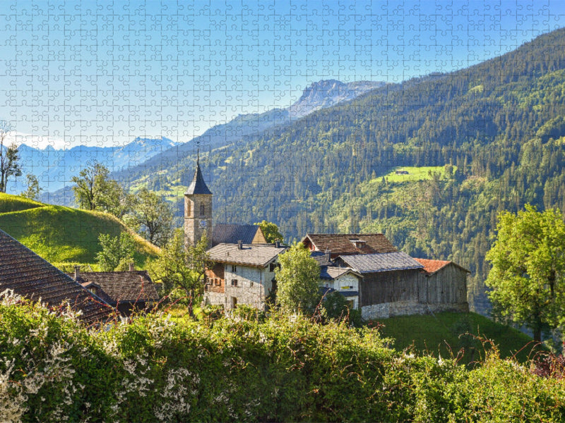 Luzein, Prättigau - CALVENDO Foto-Puzzle'