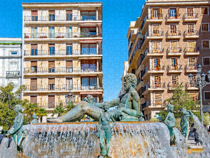 Turia-Brunnen - CALVENDO Foto-Puzzle'