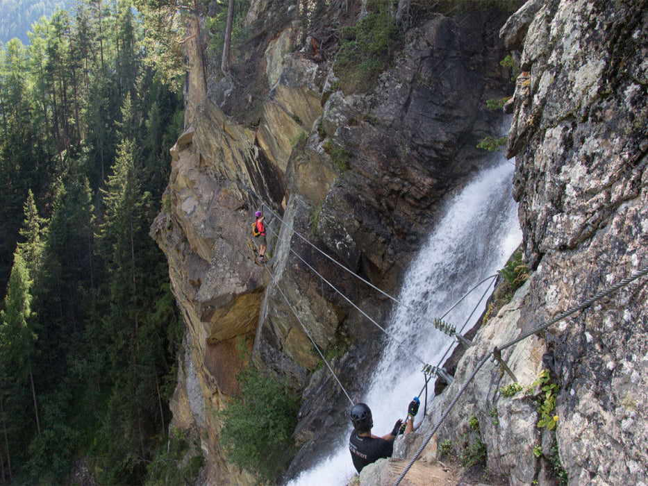 AT-Ötztal, Klettersteig Lehner Wasserfall - CALVENDO Foto-Puzzle'