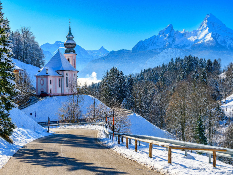 Wallfahrtskirche Maria Gern, Berchtesgaden - CALVENDO Foto-Puzzle'