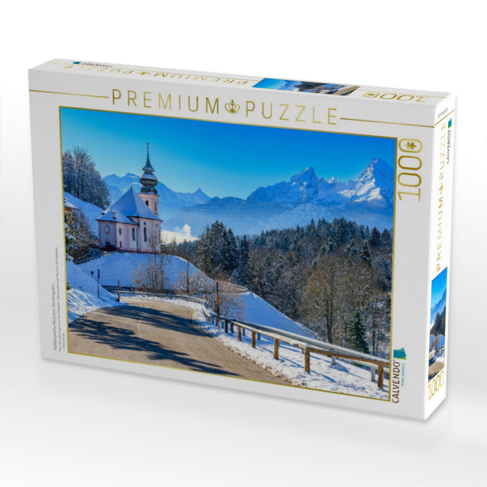 Wallfahrtskirche Maria Gern, Berchtesgaden - CALVENDO Foto-Puzzle'