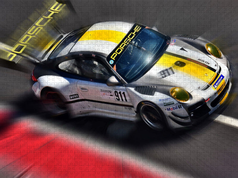Porsche 911 GT3 - der Sportwagen ist in zahllosen Wettbewerben unterwegs. - CALVENDO Foto-Puzzle'
