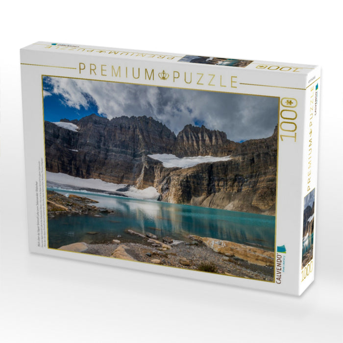 Blick über de Upper Grinnell Lake zum Salamander-Gletscher - CALVENDO Foto-Puzzle'