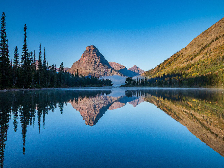 Two Medicine Lake mit Sinopah Mountain - CALVENDO Foto-Puzzle'