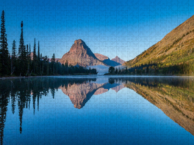 Two Medicine Lake mit Sinopah Mountain - CALVENDO Foto-Puzzle'