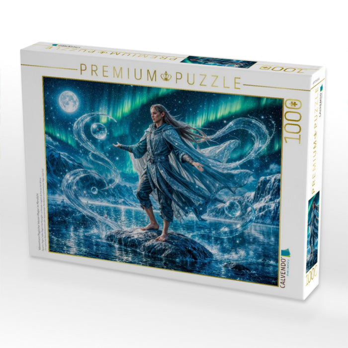Wassermann Magischer Wasser‑Magier im Mondlicht - CALVENDO Foto-Puzzle'
