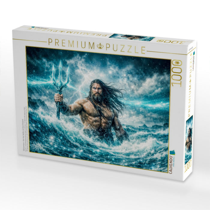 Wassermann - Herr der Wellen mit dem Dreizack - CALVENDO Foto-Puzzle'