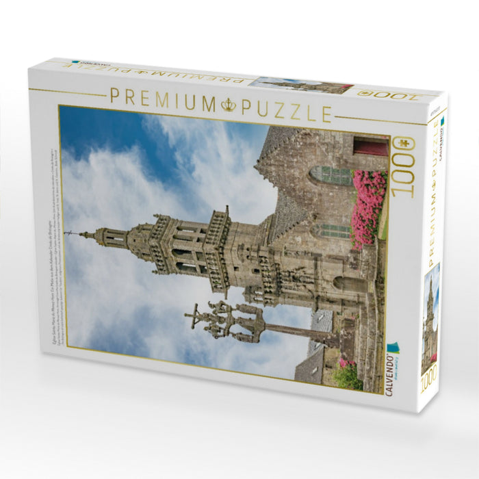 Église Sainte Marie du Menez-Hom. Ein Motiv aus dem Kalender Credo de Bretagne - CALVENDO Foto-Puzzle'